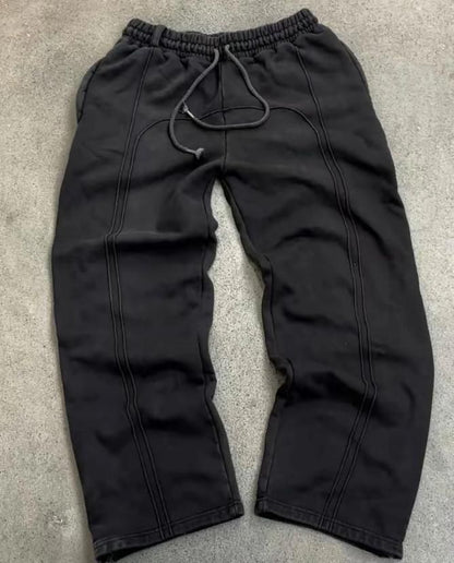 Men's Elastic Waist Sweatpants with Drawstring (Pack of 2) Track Pant