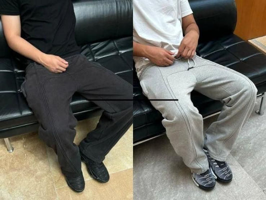 Men's Elastic Waist Sweatpants with Drawstring (Pack of 2) Track Pant